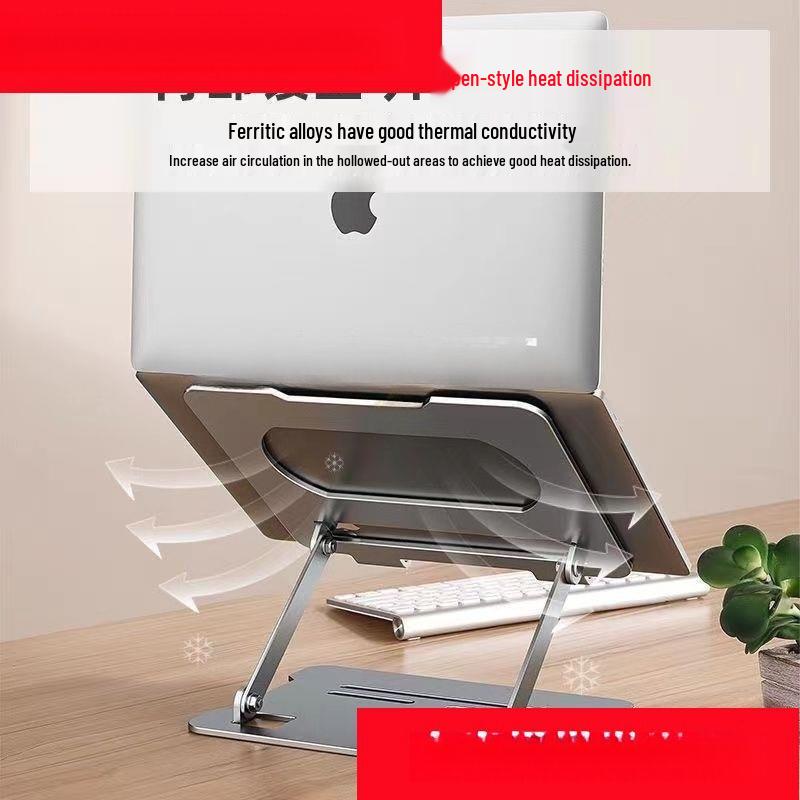 Portable Foldable Alloy Stand for Laptops and Tablets - Durable, Multifunctional, Heat Dissipating