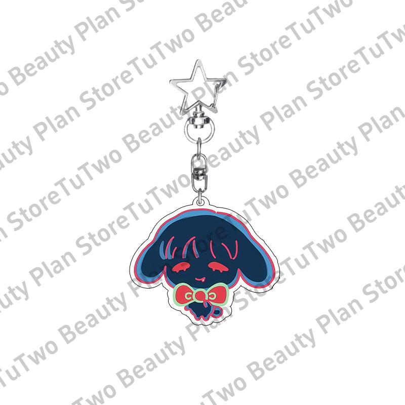 Q-Version Anime Cartoon ALIEN STAGE Acryl Schlüsselanhänger Kreativ MIZI SUA TILL Auto Rucksack Anhänger Charm Schmuck Fan Geschenke Spielzeug
