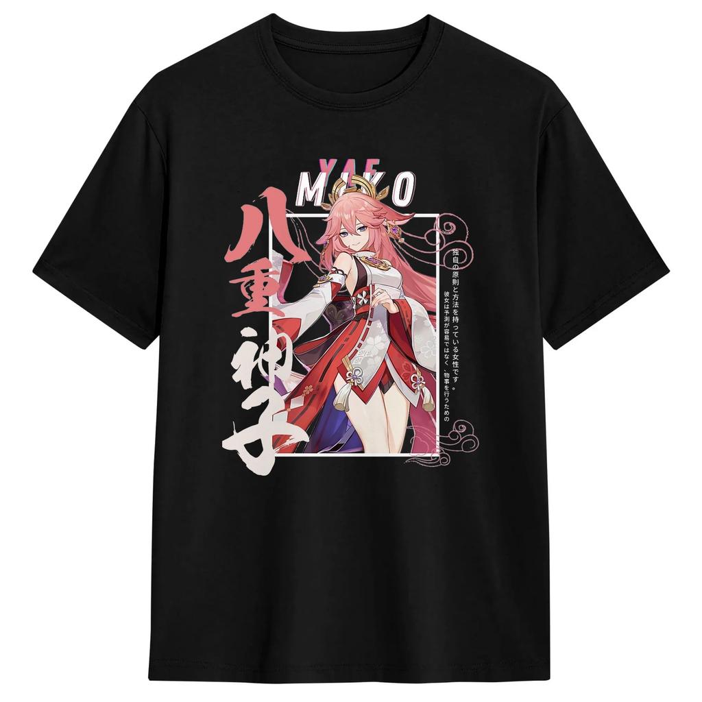 Diluc Genshin Impact Anime Game Tshirt Unisexs Cotton Clothing Fashion Round Neck Short Sleeve