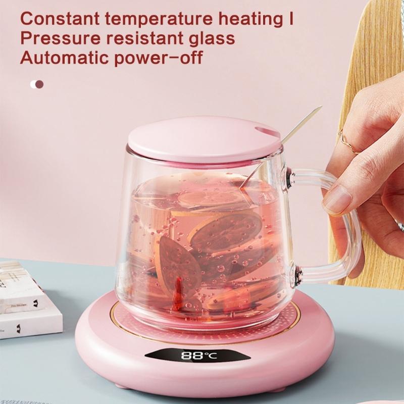 Small Coffee Warmer Coaster USB Powered Beverage Warmer Pad Warming Plate Heating Cup Pad Suitable for Hot Beverages