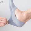 Spring and Summer Ice Silk Boat Socks Men's Silicone Anti-heel Drop Invisible Socks Men's Thin Towel Bottom Sweat Absorption Socks