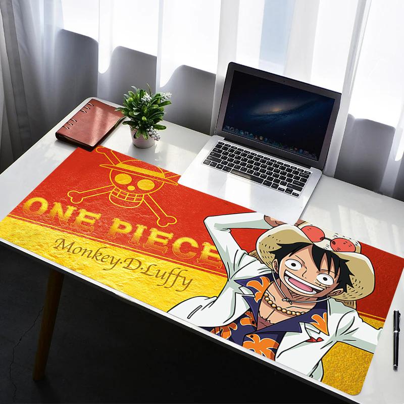 Mouse Pad PC Non Slip Rubber Mousepad Laptop Gamer Cabinet HD Keyboard Pad Office Computer Gaming Desk One Piece Luffy Mouse Mat