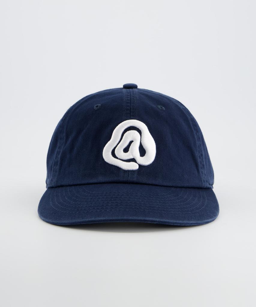 ANNOT A Symbol Logo Washed Cap Navy