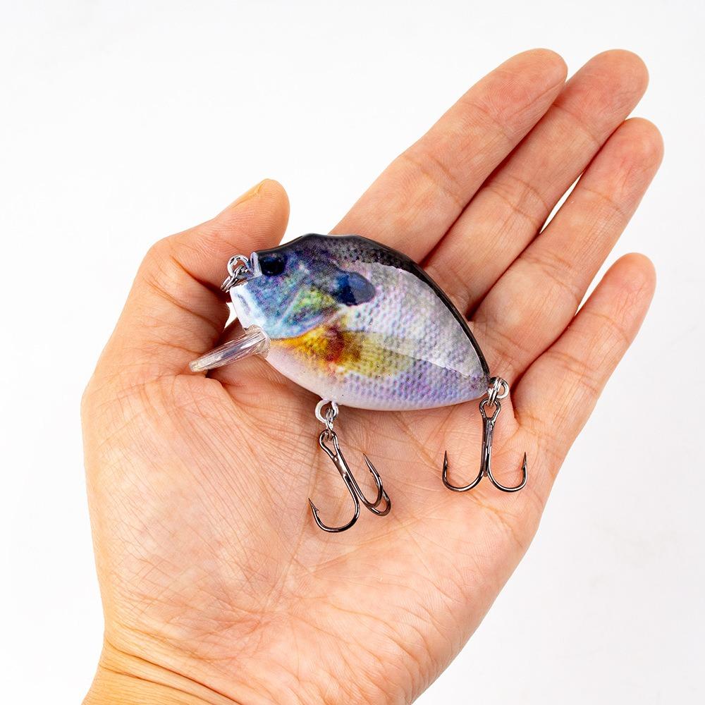 5PCS with 3D Eyes Swimbait Lures 6cm 14.7g Fishing Crankbait Freshwater Fishing