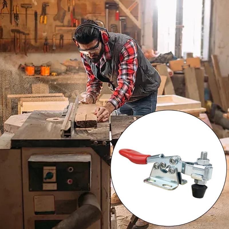 Workshop Clamp Push Pull Toggle Clamp Woodworking Quick Releases Positioning Clip For Various Crafting Tasks
