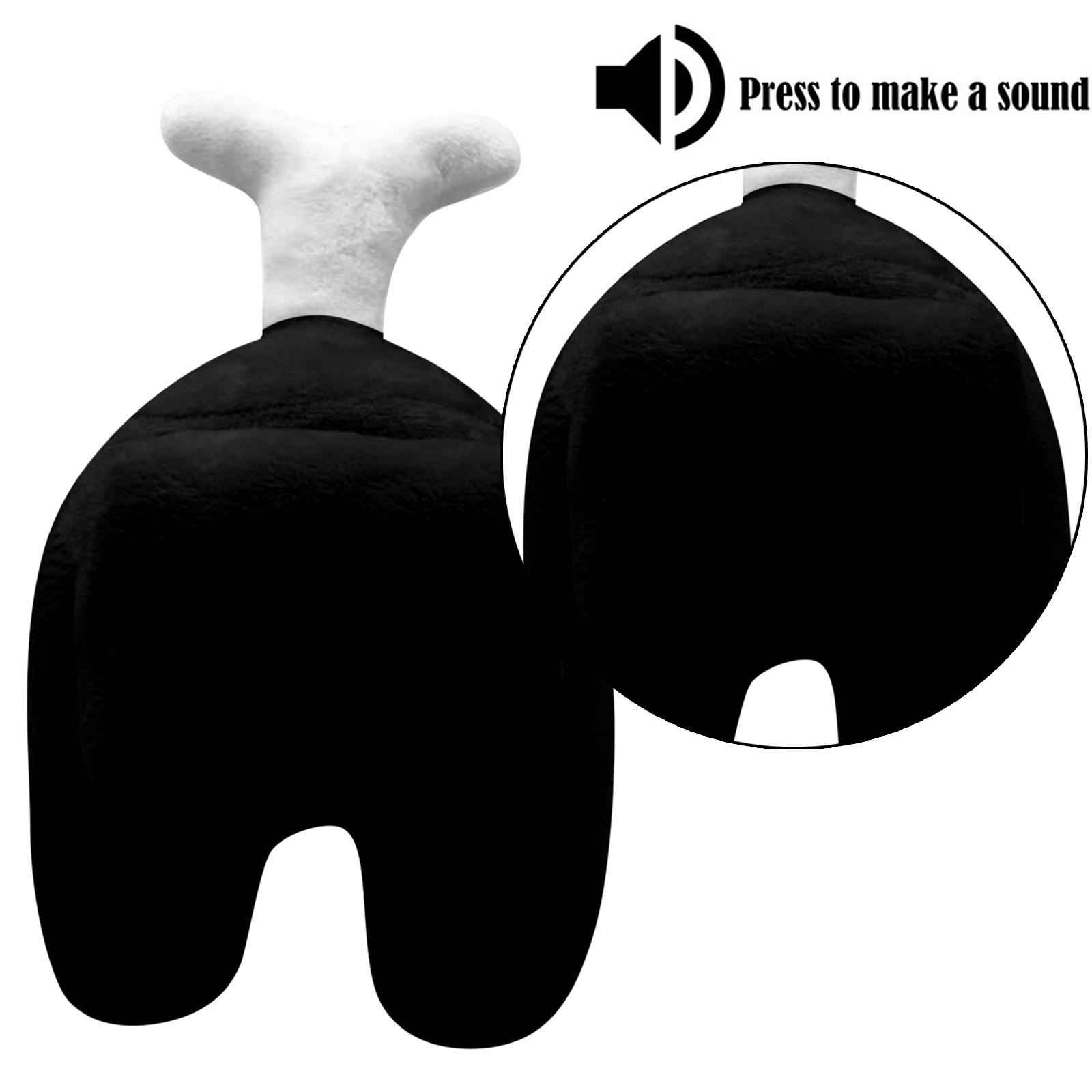 

Горячая мягкая плюшевая красочная плюшевая игрушка Crewmate, игровая кукла, милый размер руки, детский подарок чёрный