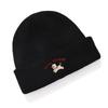 Wool hat women's winter knitted hat women's autumn and winter cold hat scarf winter warmth women's ear protection puppy embroidery