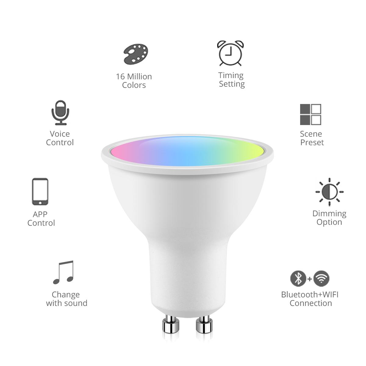WIFI светодиодная умная лампочка Tuya RGB Bluetooth приложение кухонная лампа — фото 9