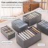 Underwear Organizer 24 Slots Foldable Container Drawer Divider Closet Storage Box for Bras Panties Socks in Bedroom