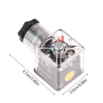1Pcs Dc24 Magnetspule Stecker Hydraulische Ventil Transparent Spannung Universal Zubehör