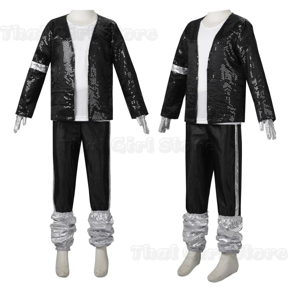 Halloween Coplay Outfit for Show Performance Party Michael Jackson Celebrity Birthday Carnival Billie Jean Pop Star MJ Costume