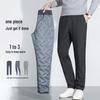 Men's Goose Down Straight Leg Thermal Pants