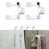 Shower Door Handle Brackets Zinc Alloy Material for Reliable Replacement Perfect for Tub and Shower Enclosures