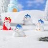 Christmas Decorations Micro Landscape Cute Santa Claus Penguin Doll Diy Decorations Crystal Ball Accessories Small Ornaments