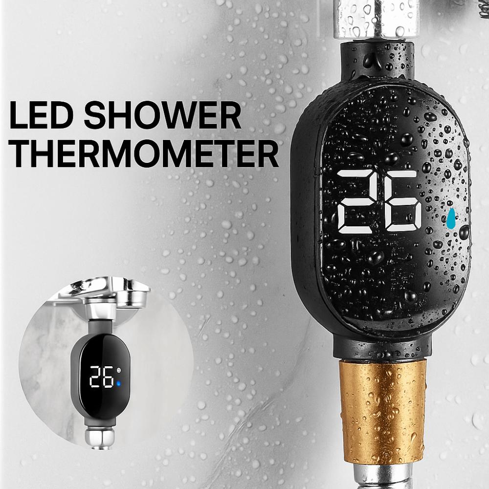 Waterproof LED Display Thermometer Precise Measurement Bath Water Thermometer  Bathroom Safety