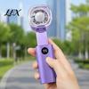 Camping Fan with LED Light Mini Handheld Fan, Foldable 2-in-1 Cooling Flashlight, 100 Speed Quiet Personal Adjustable, USB Rechargeable for