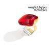 Retro Artistic Geometric Ring Irregular Shape Vintage Style Clear Resin Comfortable Fit for Long Wear Fashion