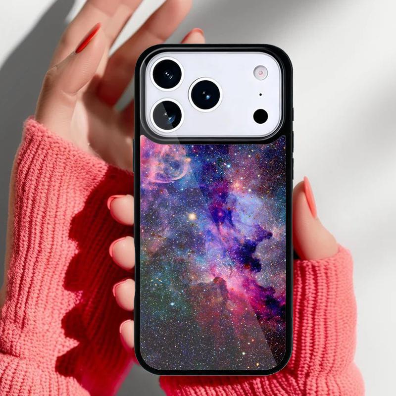 Outer Space Phone Case for iPhone 17 Air 16e 15 14 13 Pro Max Back Cover for 12 11 Pro Coque