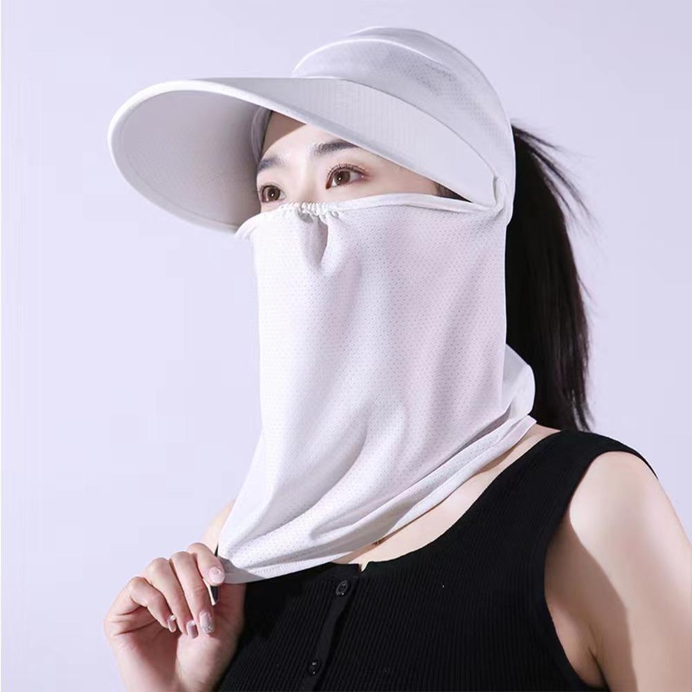 Foldable Women Sunscreen Hat Anti UV Outdoor Cycling Hat Summer Beach Sun Hat