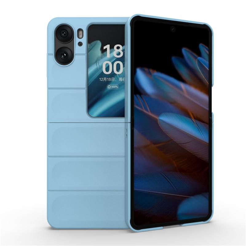 

Для Oppo Find N3 N2 Flip Frosted Anti-fingerprint Super Anti-Drop Lens All-inclusive Case Cover Protection Shell Find N3 Flip светло-синий