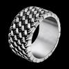 Trendy Fashion Fancy Titanium Steel Ring Men Retro Style Punk Fashion Cool Popular Brand Trendy Punk Food Tail Ring