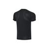Li Ning Badminton Series Training Quick-Dry Competition Short Sleeve T-Shirt Men Tops Black AAYQ067-4