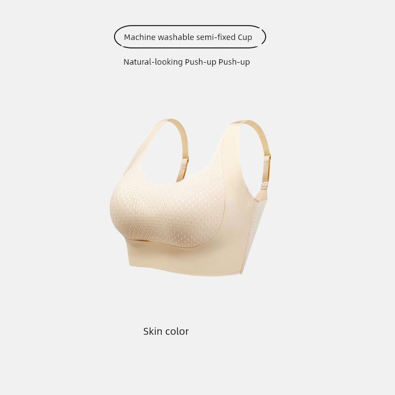 

140.00кг Бесшовный Большой размер Фиксированная Полная чашка Ультратонкий Сексуальное кружево Сбор груди Без косточек Спортивное нижнее белье Skin color XL(Suggested 60.00 kg-70.00 kg)