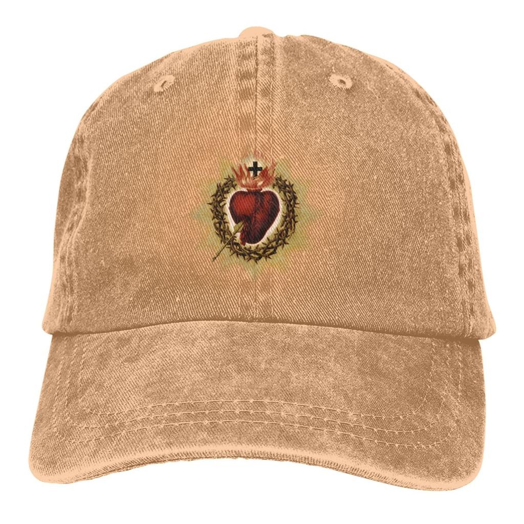 Șapcă de baseball catolică Sacred Heart Pălării unisex Wounisex Vizor Protection Snapback Jesus God Cross Caps