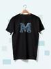 T-Shirt with Letter M Print