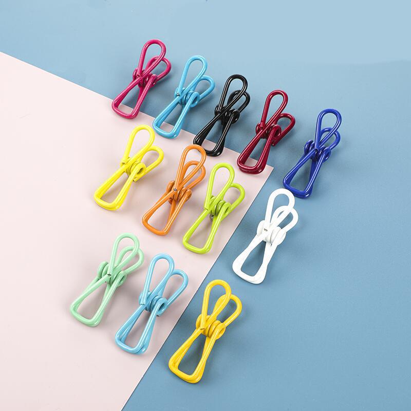 10 Pcs of Food Sealing Clips for Paper Clothes Drying Socks and Trousers Clothes Drying Clips Hats and Clothes Clips