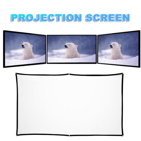 H60A Projection Curtain 16:9 High Clarity 60 inches Anti-Light Projector Screen for Home