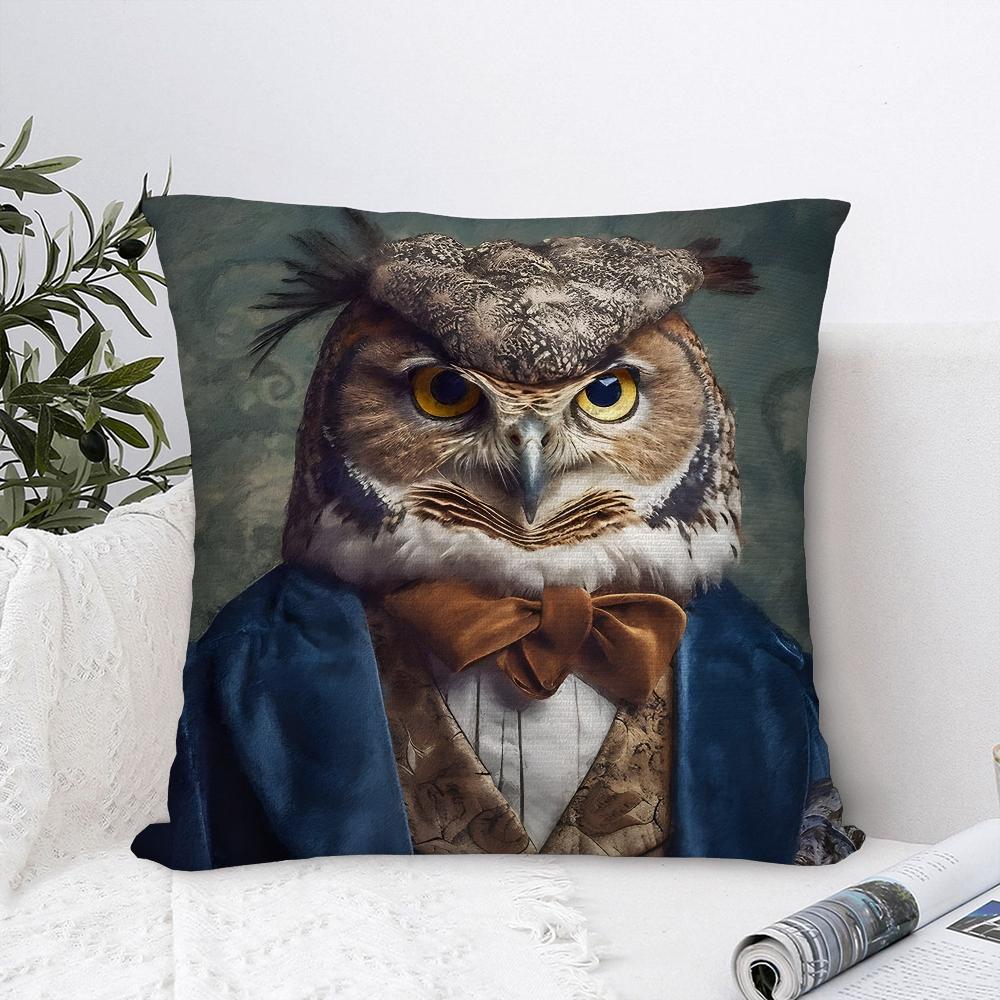 Nordic Fashion Animal Pillow Case Sofa Decorative Home Double-sided Print Plush Square Throw Pillow Covers Cushion Decor Cover