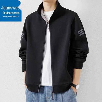 Jeanswest Men's Casual Outdoor Stand Collar Jacket