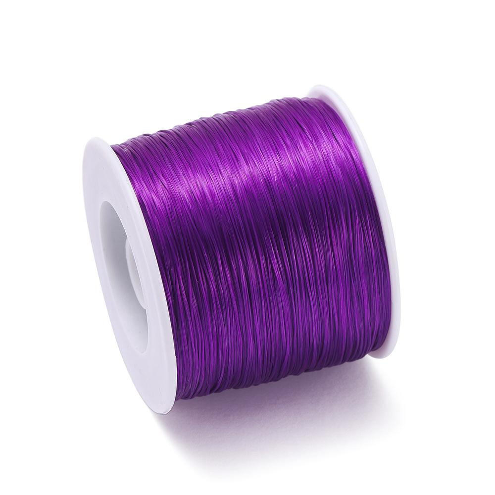 0.8mm Korean Imported Elastic Line, Flat Silk Elastic Line TPU Bead Elastic Line DIY Bracelet Necklace Beads