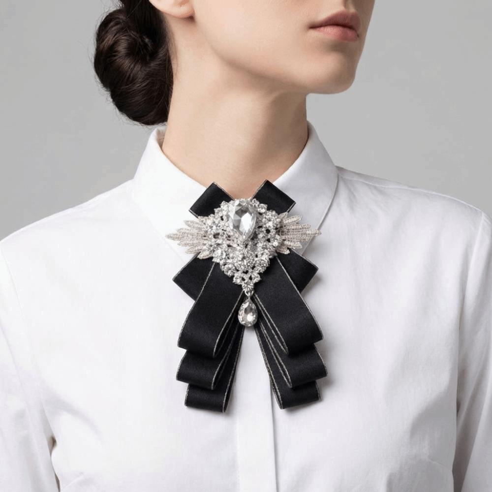 Adjustable Rhinestone Collar Flower British Style Men's Suit Accessory Suit Accessories