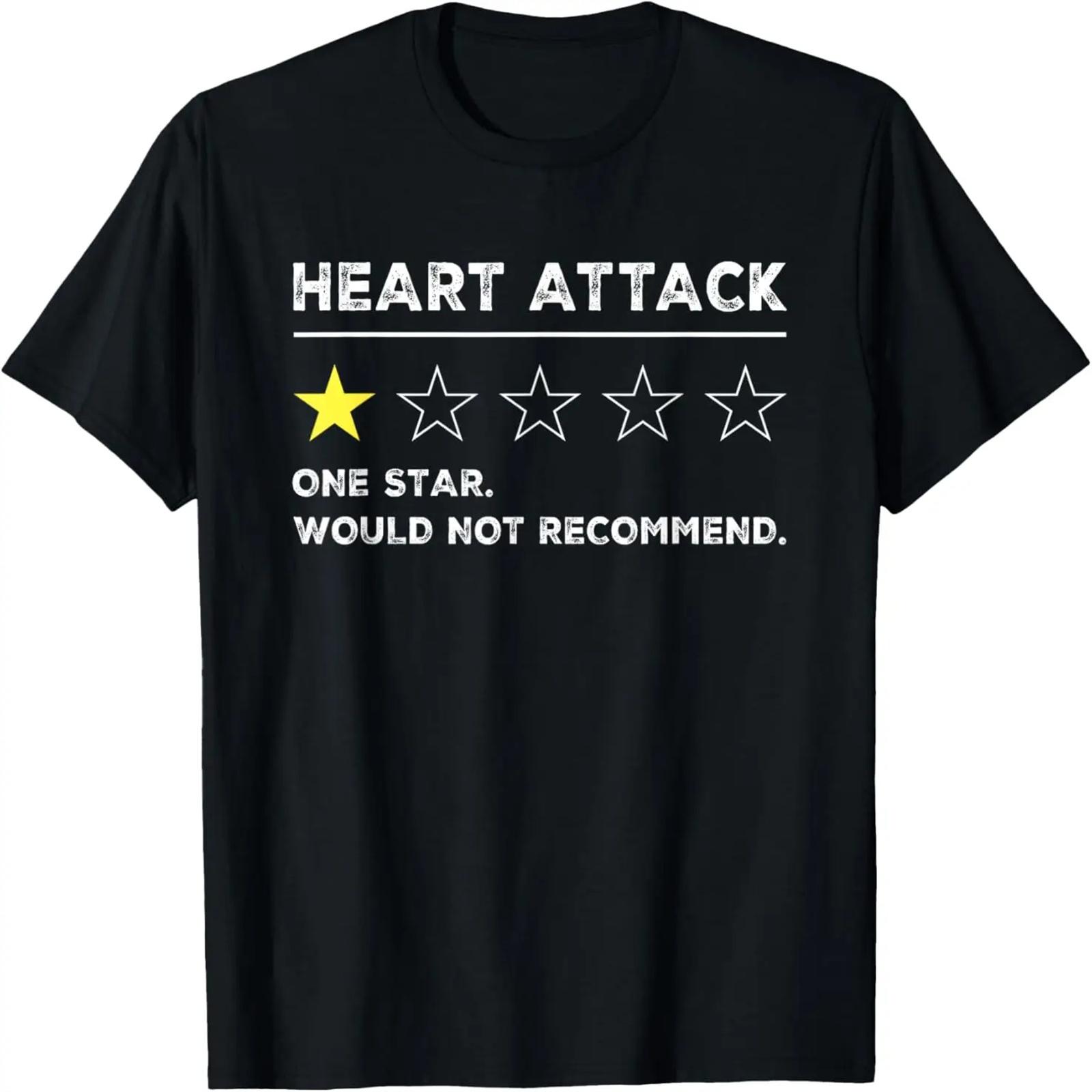 

Heart Attack Funny Get Well Soon Gag Recovery T-Shirt XXXXXL чёрный