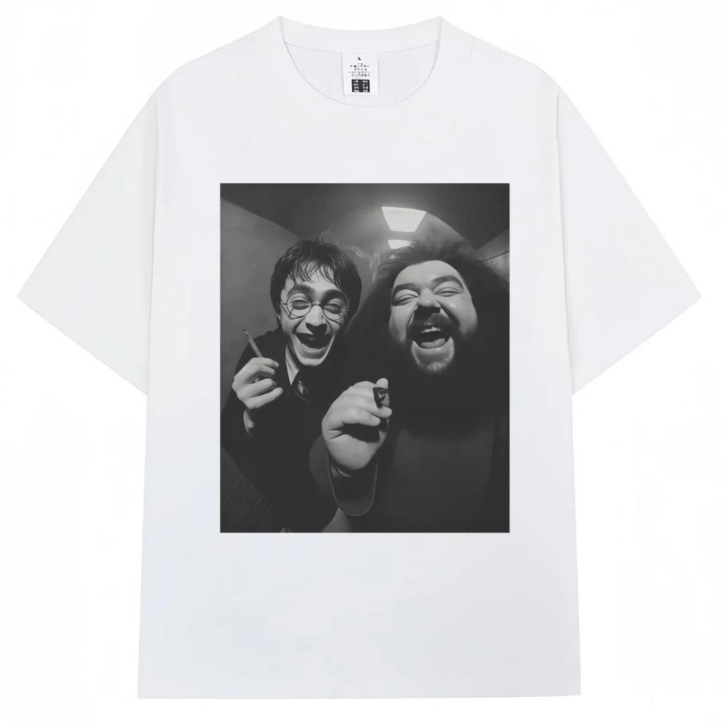 Funny Meme Smoking Wizard T Shirt Men Fashion Cotton Tee Shirt Short Sleeve Fashion Casual Loose Tops Mens Clothing Basic Top