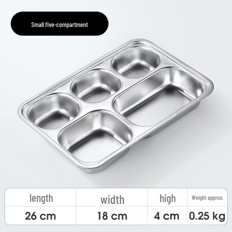 ChuZhou 304 Stainless Steel Divided Meal Plate