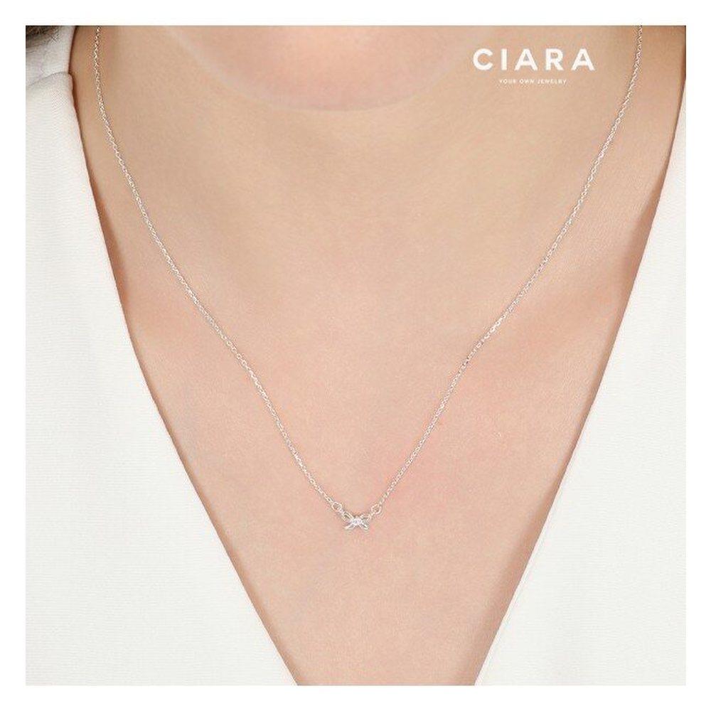 Ciara 92.5 Silver Felitto Fiocco Carino Necklace