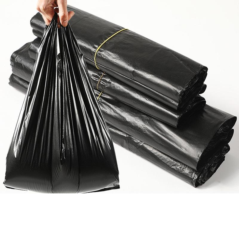 Handliche Müllbeutel für Zuhause, Westentaschen, Verdickt, Schwarze Einweg-Plastiktüten, Geeignet für Haushalt, Küche, Esszimmer, Wohnzimmer, Mülltrennung