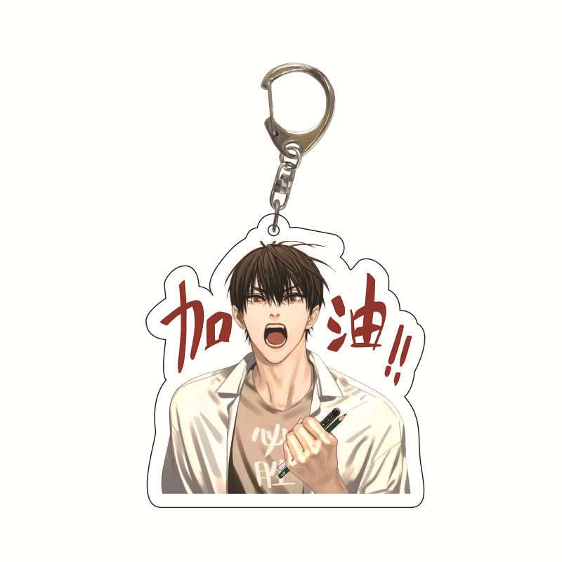 6CM Anime 19 Days Keychain Mo Guanshan Old Xian He Tian Jian Yi Manga Youth Acrylic Pendant Figure Key Chain For Children Gifts