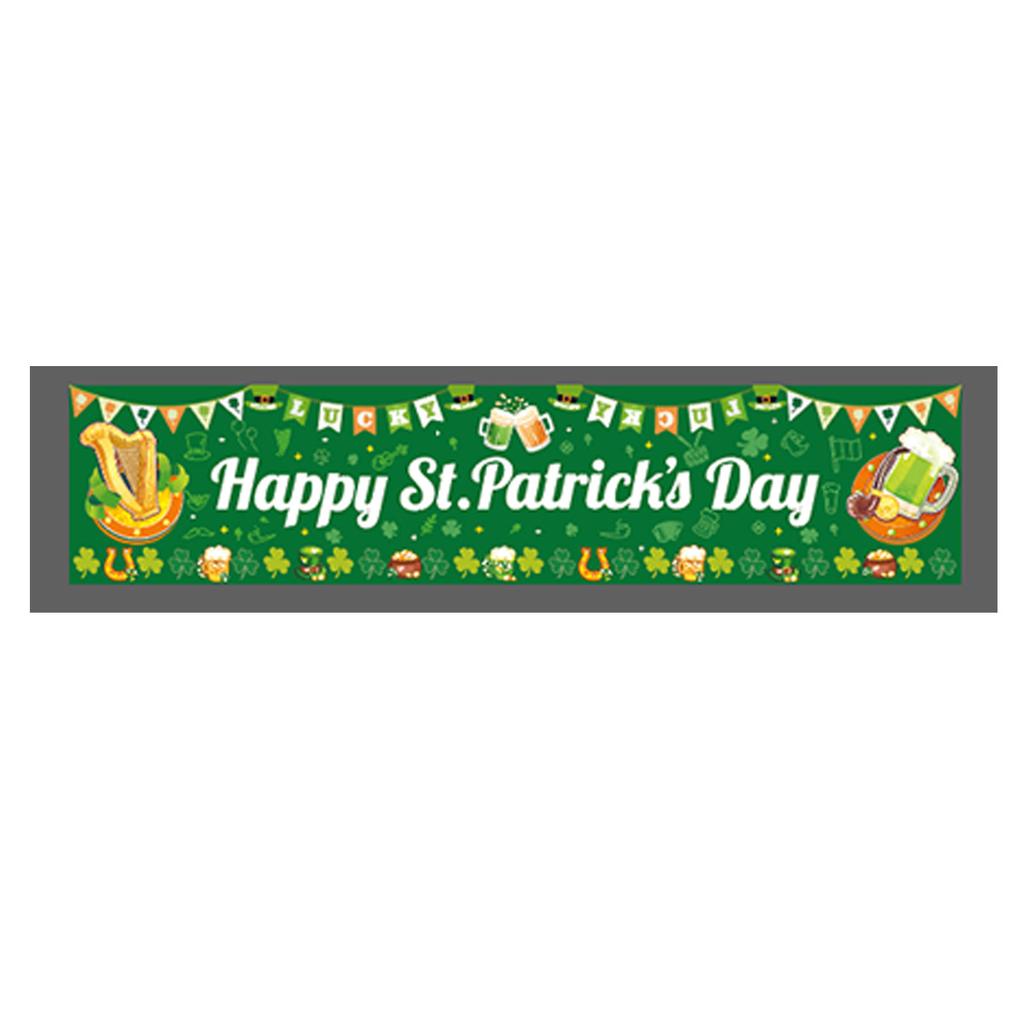 Irish Festival Clover Theme Party Outdoor Party Venue Arrangement Props Polyester Cloth Poster Customization