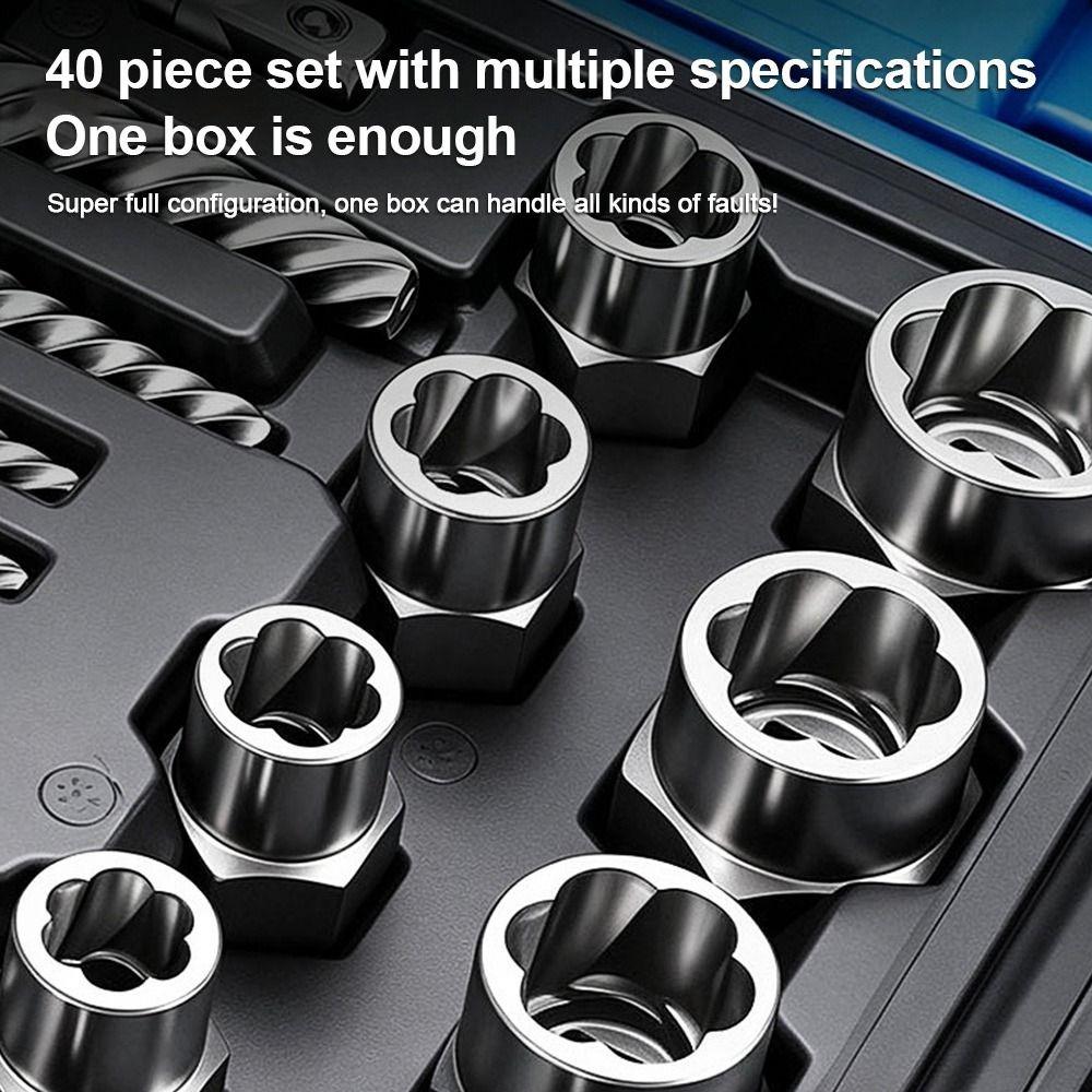 Rust Proof Nut Extractor High Torque Screw Remover Fastener Extractor Broken Thread Taking
