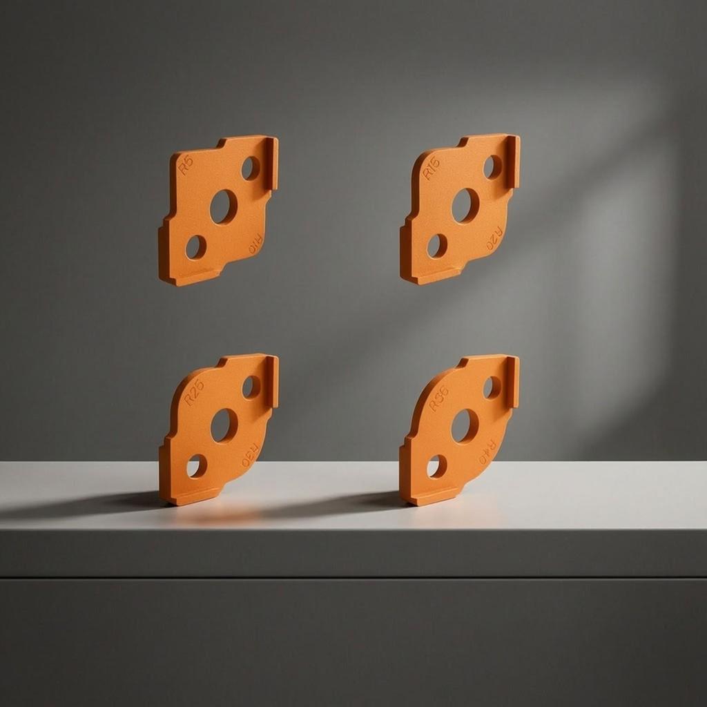 4 Pieces Corner Curvature Template Lightweight Positioning