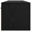 Wall Mounted Wall Cabinet Black Oak Effect 80 X 36.5 X 35 Cm
