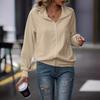 Women's Loose Fit Knitted Jacket Long Sleeve Solid Color Casual Autumn Winter Zipper Design Versatile