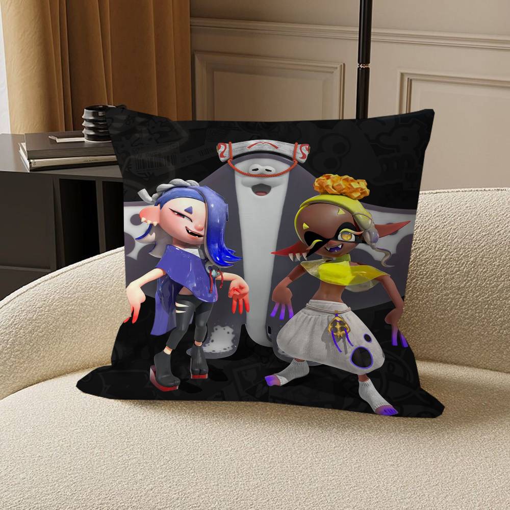 Spiel S-Splatoon 3 Kissen Geschenk Heim Büro Dekoration Schlafzimmer Sofa Auto Kissenbezug Hülle 45x45