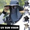 כובע דייג קיץ לייבוש מהיר הגנה מפני קרינת UV כיסוי פנים צוואר חיצוני דיג רכיבה על אופניים נשלף כובע מצחייה לגברים כובע באקט לנשים