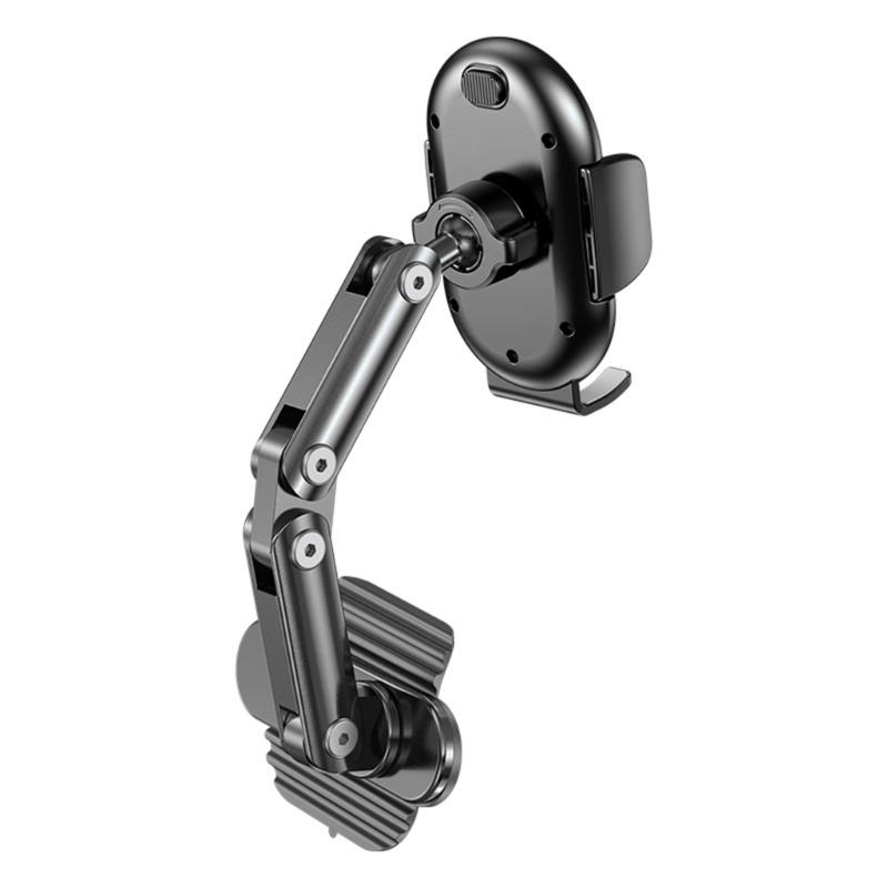 Space Saving Metal Dashboard Phone Mount With Adhesive Base 360 Adjustable Rotation For Car Truck Office 4-7 Inch Phones