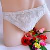 Sissy Lingerie Japanese Women Panties For Men Underwear Lace 3D Rose Brief Gay Male Crossdress Underpant Mesh Sheer Knickers